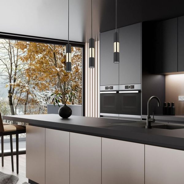Підвісний світильник TK Lighting VIVIEN BLACK/GOLD 4757 4757 фото