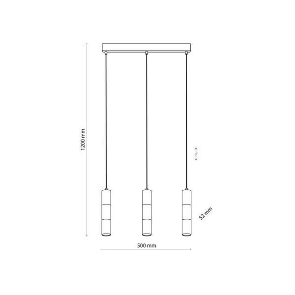 Підвісний світильник TK Lighting VIVIEN BLACK/GOLD 4757 4757 фото