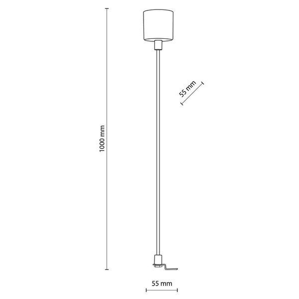 Провод живлення білий 1м TK Lighting 5303 5303 фото