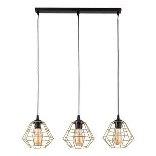 Підвісний світильник TK Lighting DIAMOND NEW BLACK/GOLD 4642 4642 фото