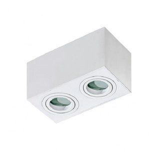 Точковий світильник подвійний Azzardo BRANT 2 SQUARE IP44 WHITE AZ2823 AZ2823 фото