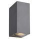 Уличный настенный светильник Azzardo RIMINI 2 SQUARE DGR AZ4312