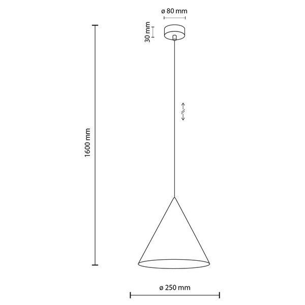Підвісний світильник TK Lighting CONO MINT 1 M 6651 6651 фото