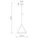 Підвісний світильник TK Lighting CONO MINT 1 M 6651 6651 фото 7