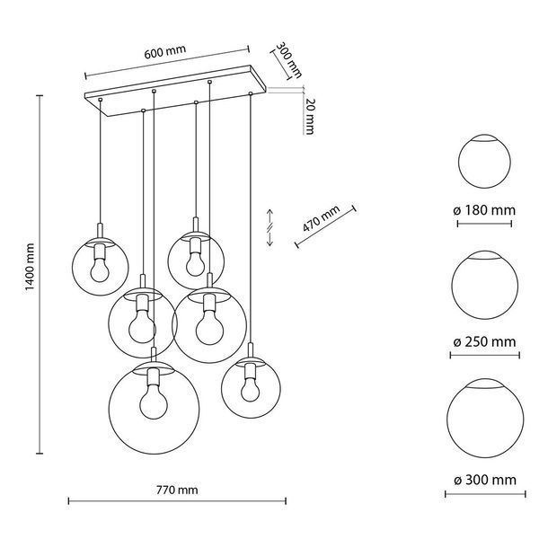 Подвесной светильник TK Lighting ESME MIX 6 4819 4819 фото